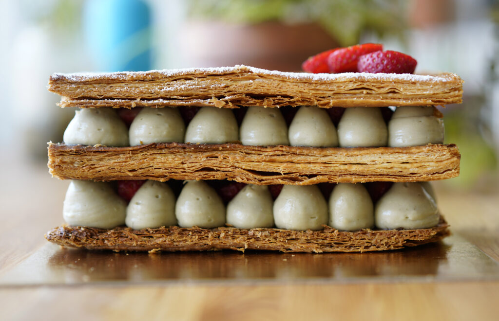 Millefeuilles Fraises Matcha